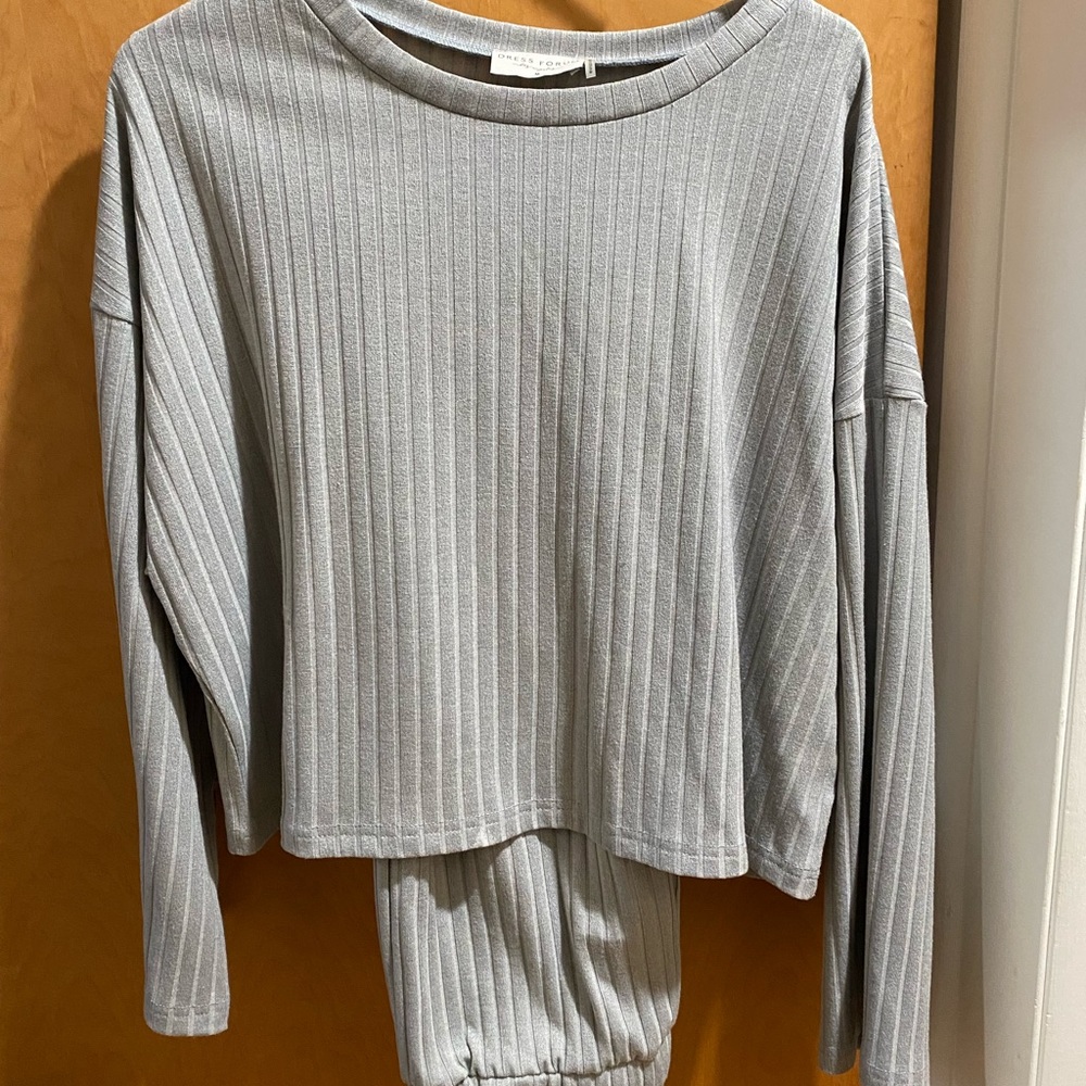 Dress Forum Los Angeles Ribbed Top and Pant Set